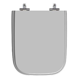 Assento Poliéster Laminado Tivoli Cinza Claro Tampa para Vaso Ideal