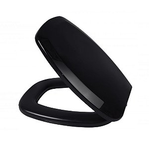 Assento Almofadado Thema Preto Tampa para Vaso Incepa