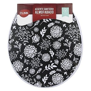 Assento Almofadado Decorado Pinhas