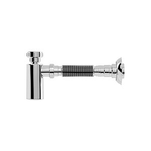 Sifão Extensível Universal com Copo Cromado Blukit