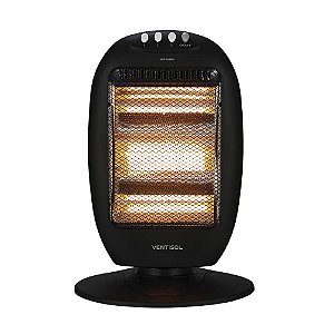 Aquecedor Ambiente Elétrico 1200W Halógeno Oscilante Ventisol - Premium AH021-02 - 220V