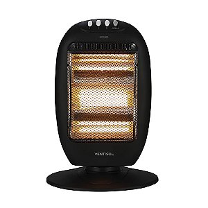Aquecedor Ambiente Elétrico 1200 watts Halógeno Oscilante Ventisol - Premium AH021-01 - 127V