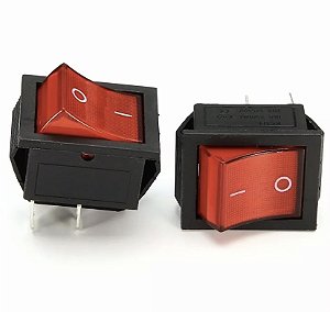 CHAVE GANGORRA KCD4-201N 16A 250V VERMELHA