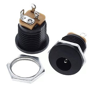 CONECTOR JACK DC-022 J4 P/ENERGIA - 2,1MM C/ROSCA (PACOTE C/ 500 PCS)