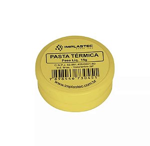 PASTA TERMICA DE SILICONE BRANCA IMPLASTEC 15g