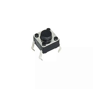 CHAVE TACTIL KFC-A06-6X6X5MM 4T 180º PRETA