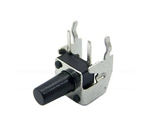 CHAVE TACTIL KFC A06W1 6X6X9,5MM 4T 90º PRETA