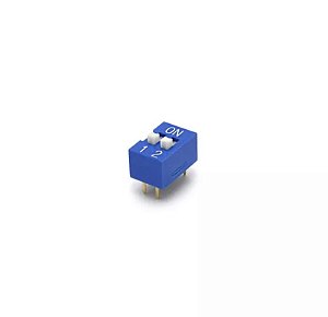 CHAVE DIP SWITCH KF1001-02 VIAS AZUL 180º