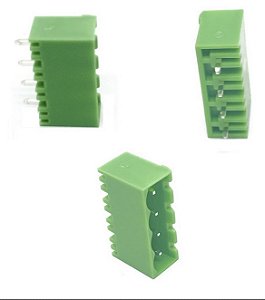 CONECTOR 5.08MM MACHO 04 VIAS 180º FECHADO KF2EDGVC-5.08-04P = STLZ04