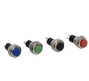 CHAVE BOTAO DS-316 2T S/TRAVA PRETA