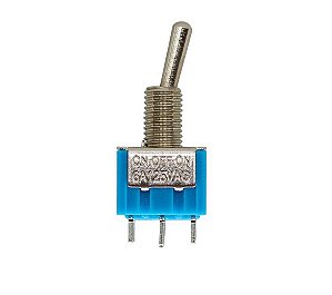 CHAVE ALAVANCA MTS-202 6T 6A 250V AZUL