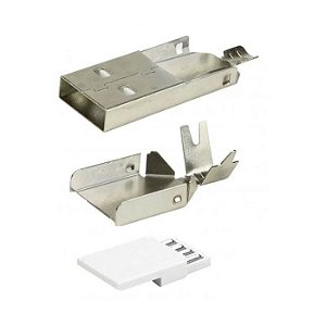 KIT CONECTOR USB YH-USB06 P/ INJECAO EM CABO (PACOTE C/ 1000 PCS)