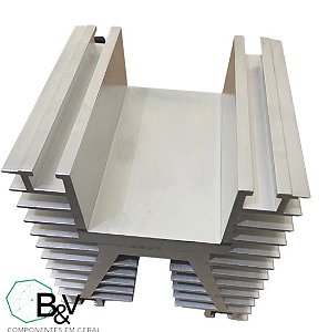DISSIPADOR KP 0,6 120 SEM FURACAO - SEMIKRON (KIT 3 PEÇAS)