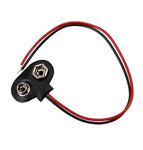 CLIP P/ BATERIA 9V - TIPO T - VERTICAL