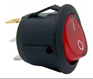 CHAVE GANGORRA KCD1-106N 3T 6A 250V VERMELHA