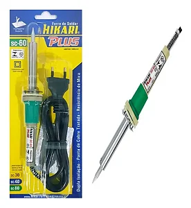 FERRO DE SOLDA HIKARI PLUS SC-60 50W 220V