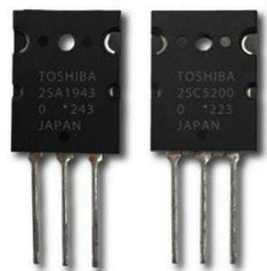 2SA 1943+2SC 5200 TOSHIBA (PACOTE 50 PARES)