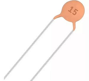 CAPACITOR CERAMICO 15pF 50V (PACOTE 1000 PCS)
