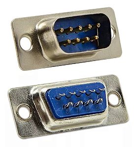 CONECTOR DB9 SOLDA FIO 180° MACHO