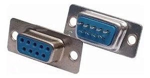 CONECTOR DB9 SOLDA FIO 180° FEMEA