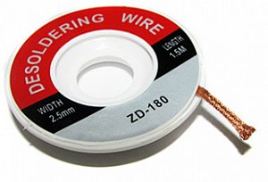 FITA DESSOLDADORA ZD-180 2MM (ROLO C/ 1,5M)