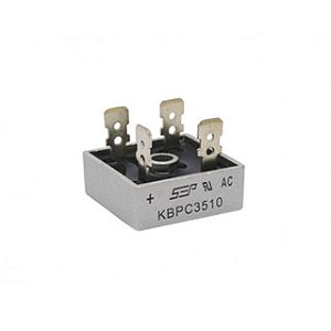 PONTE RETIFICADORA KBPC 3510 35A 1000V (PACOTE C/ 10 PEÇAS)