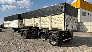 Carreta Bicaçamba Librelato 25m3 + Fominha 2015 S / Pneus