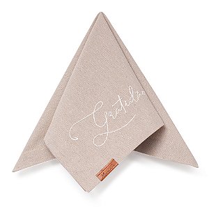Guardanapo Liso Bordado Gratidão