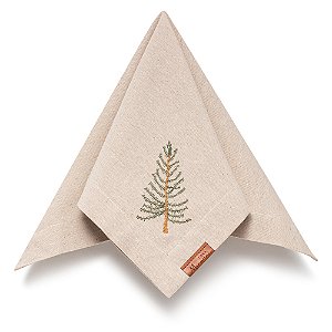 Guardanapo Liso Bordado Árvore