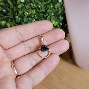 Pingente Ello Midi Turmalina Negra - "Proteção" - Semijoia