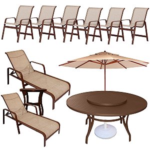 Conjunto Lótus Completo com Mesa Giro Externo