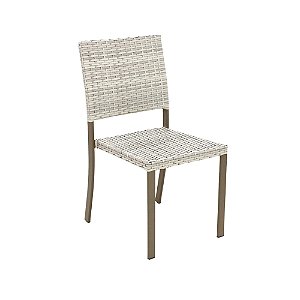 Cadeira Margarida de Fibra Sintética e Alumínio