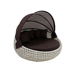 Chaise Essencial 1,50m com Toldo em Fibra Sintética