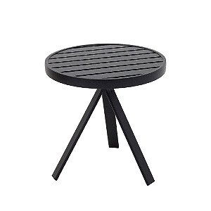 Mesa Lateral Lótus Com Tampo Ripado