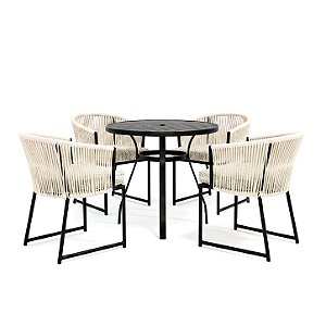 Conjunto de Mesa Íris com 4 Poltronas