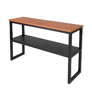 Aparador Duplo com Tampo em Madeira