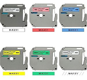 Fita Compatível Brother Mk231 T 12mm X 8m Pt 80 70 90