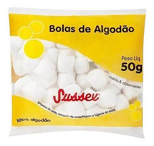 BOLAS DE ALGODÃO SUSSEX 50G