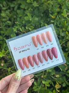 KIT 12 ESMALTES EM GEL DAFU -  TONS CLAROS