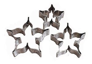 Cortador Flor Sépala - 3 Peças Inox