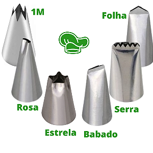 Jogo De Bicos De Confeitar Especiais - 6 Peças