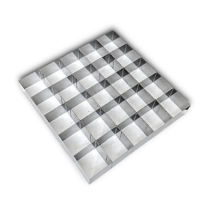 Cortador Brownie 25 Cavidades 5x5 -   Aço Inox