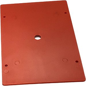 Placa de montagem plastica 24,5X16, (H X L) p/ caixa média