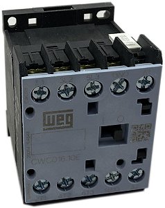 Mini Contator Tripolar Weg 16A CWC016-10-30V15 110v 60hz
