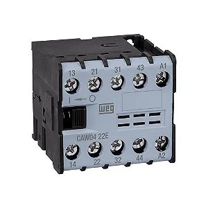 Mini contator auxiliar WEG CAW04-22 24VDC