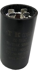 Capacitor Partida direta eletrolítico 130/156-110V TK