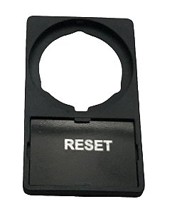 Porta Plaqueta Weg com inscrição gravada - Reset
