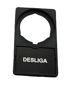 Porta Plaqueta Weg com inscrição gravada - Desliga