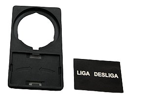 Porta Plaqueta Weg com inscrição gravada Liga-Desliga