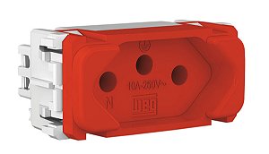 Módulo tomada 20A vermelho Weg Composé